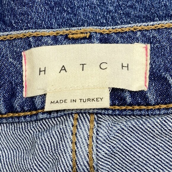 NEW FAVORITE DAUGHTER Valentina High Rise Mini Boot Jeans Size 28 Dark Blue - Picture 13 of 15